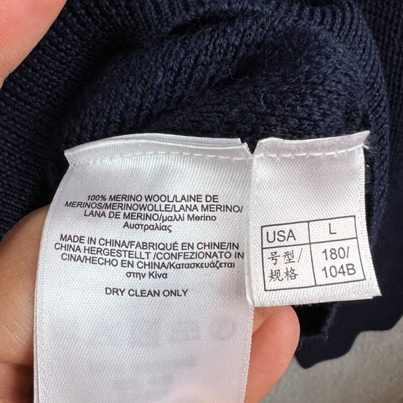 Brooks Brothers Mens  Merino Wool 1/4 Zip Pullover Sweater L - Picture 5 of 9